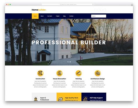 home website.